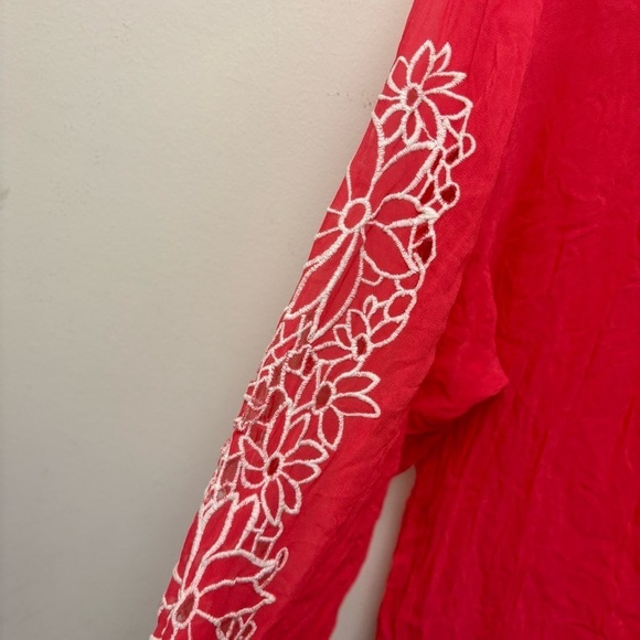 Anthropologie Leifnotes Vaoltta Semi Sheer Blouse - Picture 3 of 12